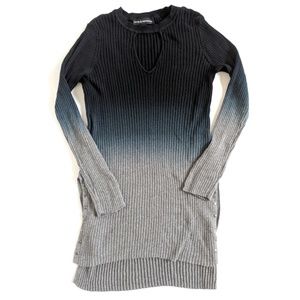 Rock & Republic Ombre Top w Peekaboo Neck, L